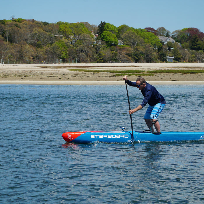coach jonathan paddling the 2024 starboard all star