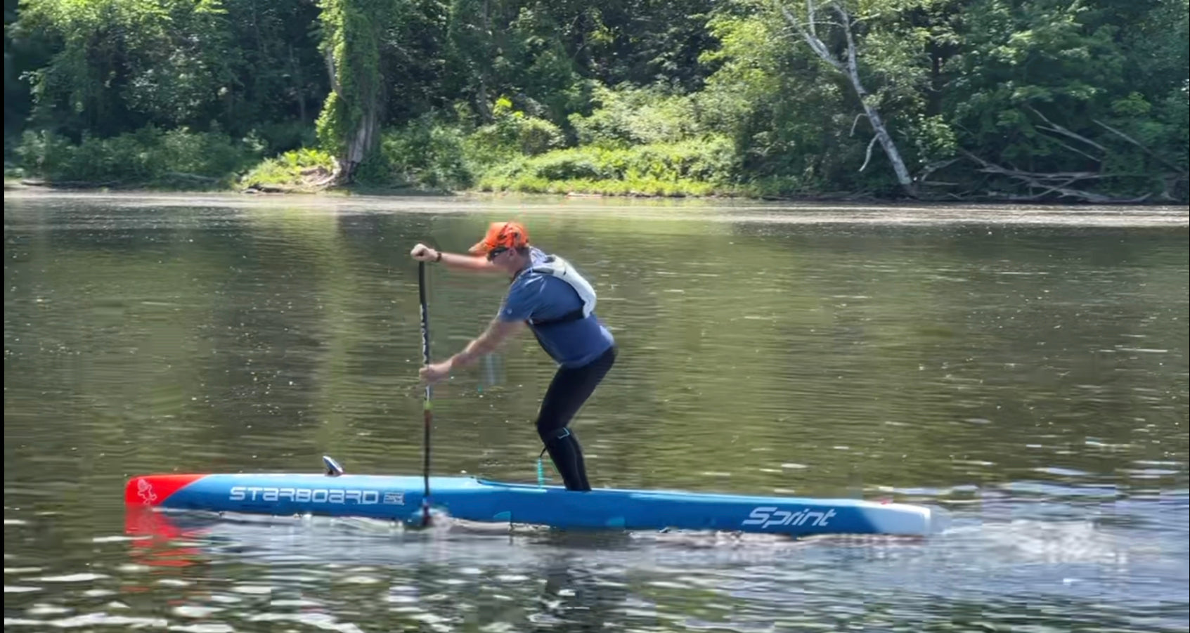 coach jonathan bischof paddle boarding stroke example