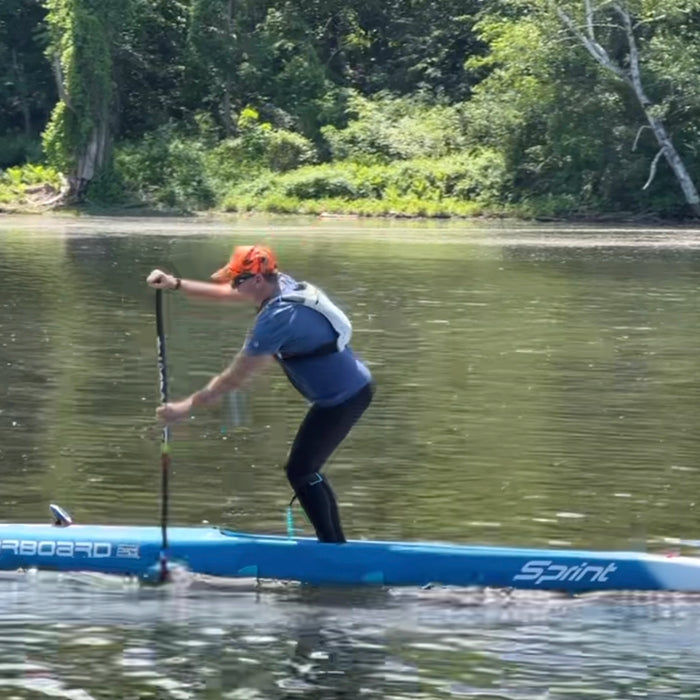 coach jonathan bischof paddle boarding stroke example