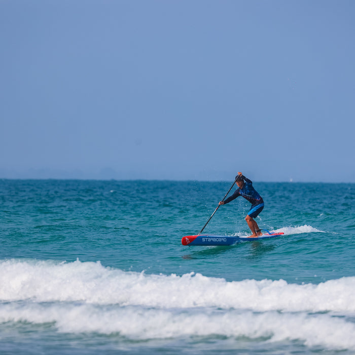 starboard paddle board athlete recreational fun