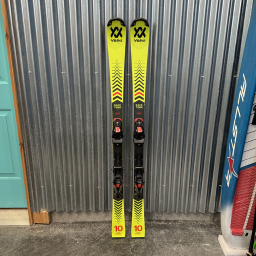Volkl Racetiger SL R Junior Kid's Race Skis w/ Marker TCX 12 Race Bindings - USED