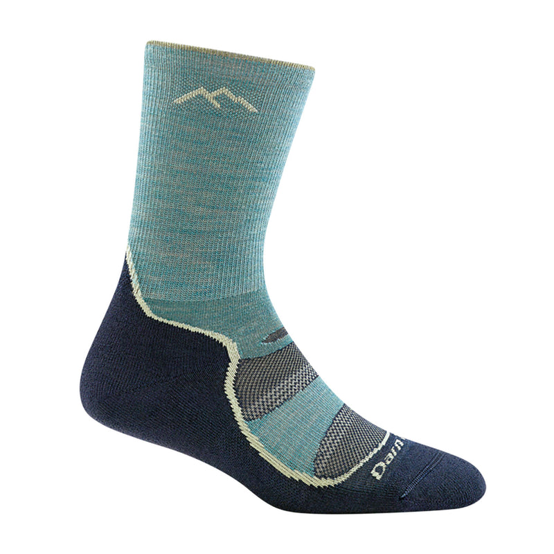 Darn Tough Light Hiker Micro Crew Lightweight Cushion Hiking Socks Aqua