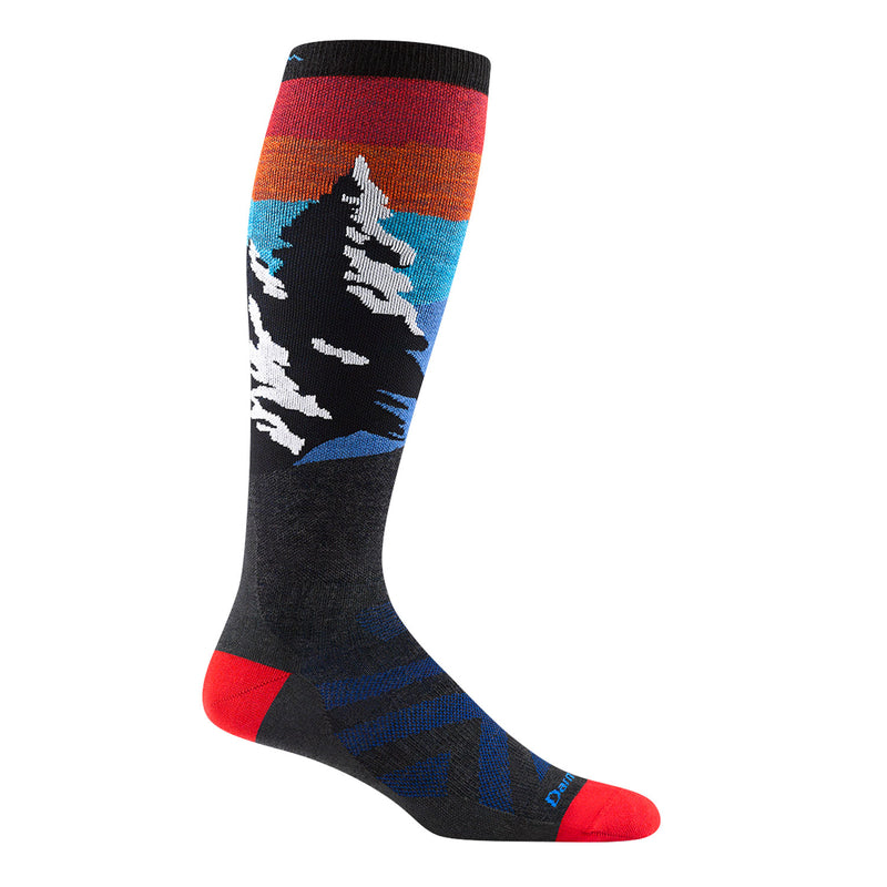 Darn Tough Solstice Over the Calf Lightweight Ski and Snowboard Socks Charcoal