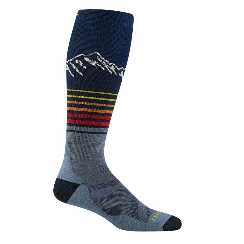 Darn Tough Steep Lines Over the Calf Lightweight Cushion Ski and Snowboard Socks Eclipse