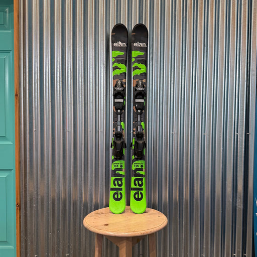 Elan Pinball Team Kid's Twintip Skis w/ Elan EL4.5 Bindings - USED