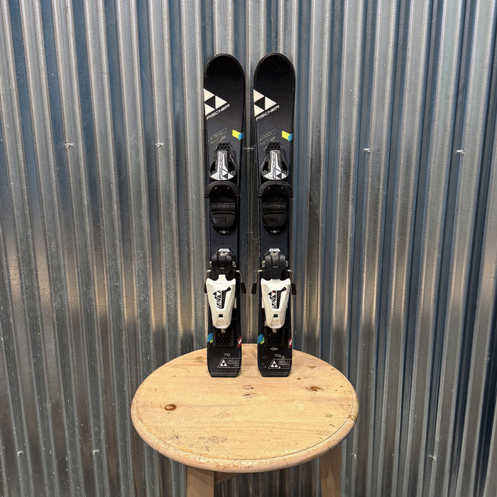 Fischer Pro MT JR Kid's Skis w/ Fischer FJ4 Bindings - USED