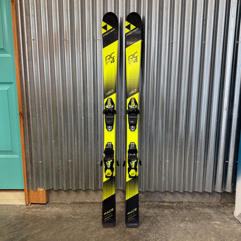 Fischer RC4 Kid's Skis w/ Fischer FJ4 Bindings - USED