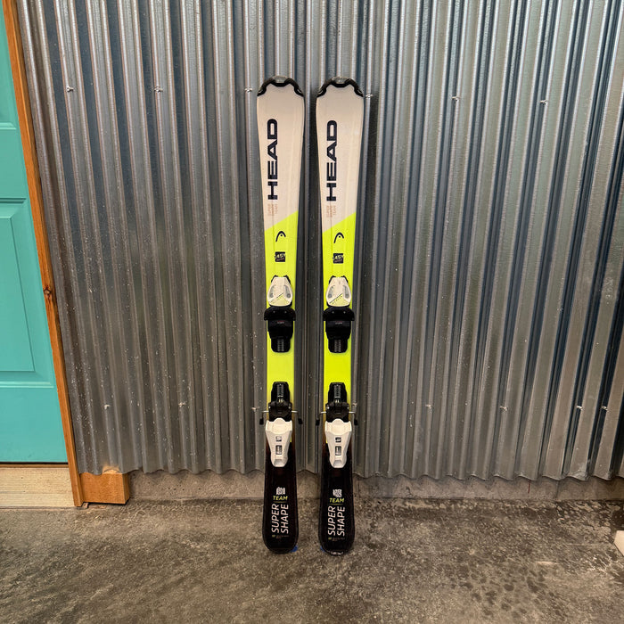 Head Supershape Team Kid's Skis w/ Head JRS 4.5 GW Bindings - USED