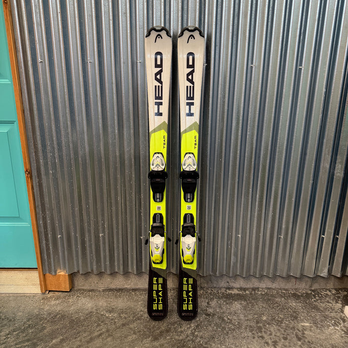 Head Supershape Team Kid's Skis w/ Head SLR 7.5 GW Bindings - USED