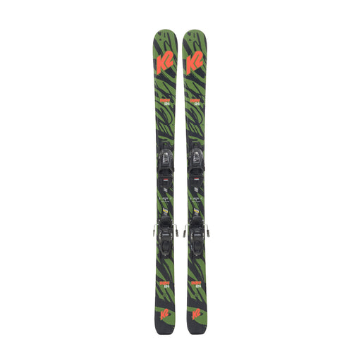 k2 112cm kid skis Indy+fdt 4.5 Alpine 76 The Blur Jr is for kids who know how to rail a turn K2 Indy Skis + FDT