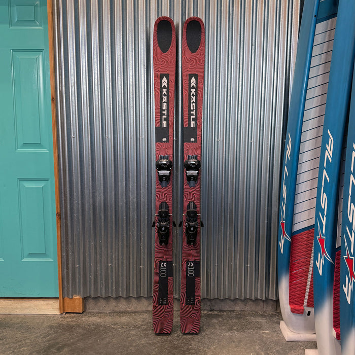 Kastle ZX100 Skis w/ Kastle K14 Attack MN Bindings - USED