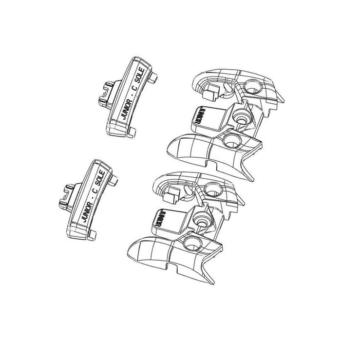 Look Kid's C Ski Boot Sole Adapter Plate Kit for Adult Bindings