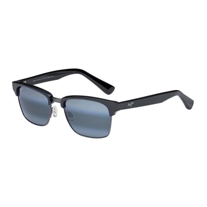 Maui Jim Kawika Polarized Sunglasses black gloss antique pewter polarized neutral grey