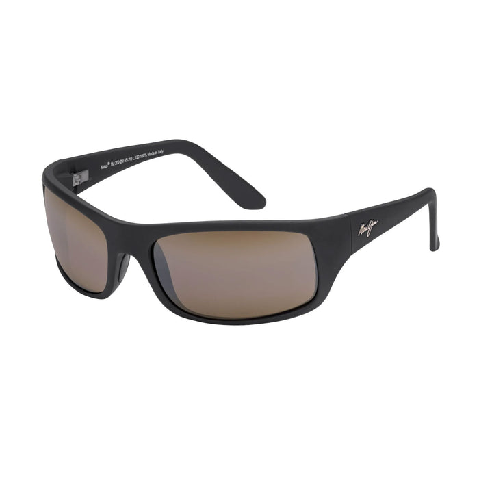 Maui Jim Peahi Polarized Sunglasses matte black rubber polarized hcl bronze