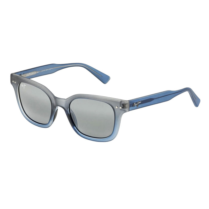 Maui Jim Shore Break Polarized Sunglasses matte translucent blue grey fade polarized neutral grey