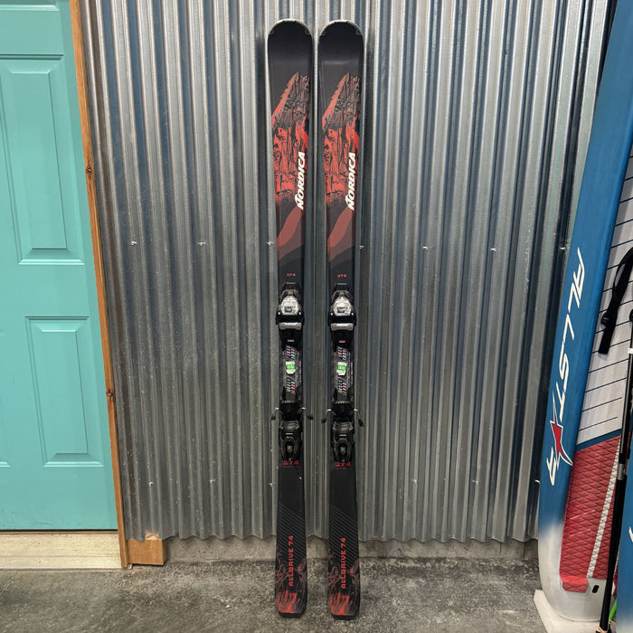Nordica Alldrive 74 Skis w/ Marker TP2 10 GW Bindings - USED