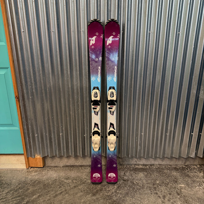 Nordica Little Belle Kid's Skis w/ Marker FDT 7 GW Bindings - USED