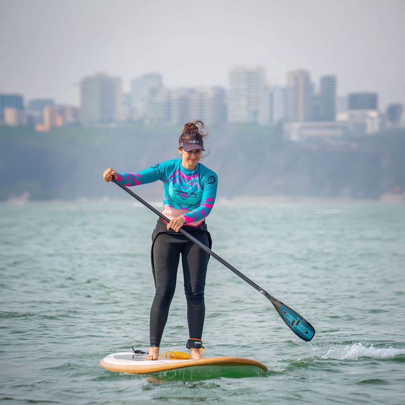 QuickBlade T2 79 Hex Flex Hybrid Stand Up Paddle Board Paddle Action