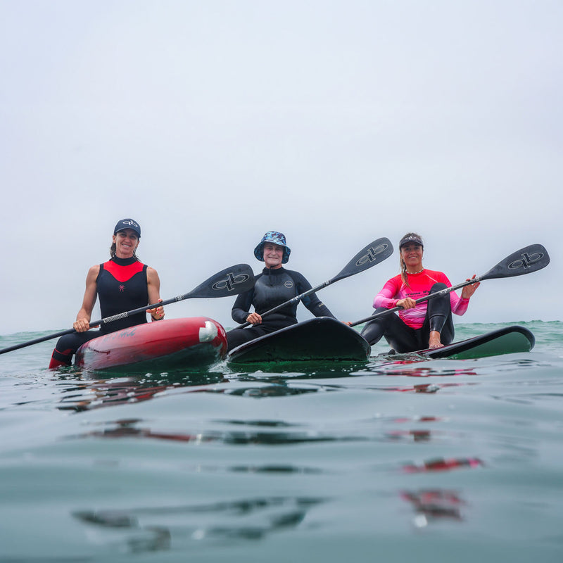 QuickBlade UV All Carbon Hex Stand Up Paddle Board Paddle action