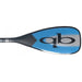 QuickBlade UV Hex Flex SUP Paddle Blue and gray