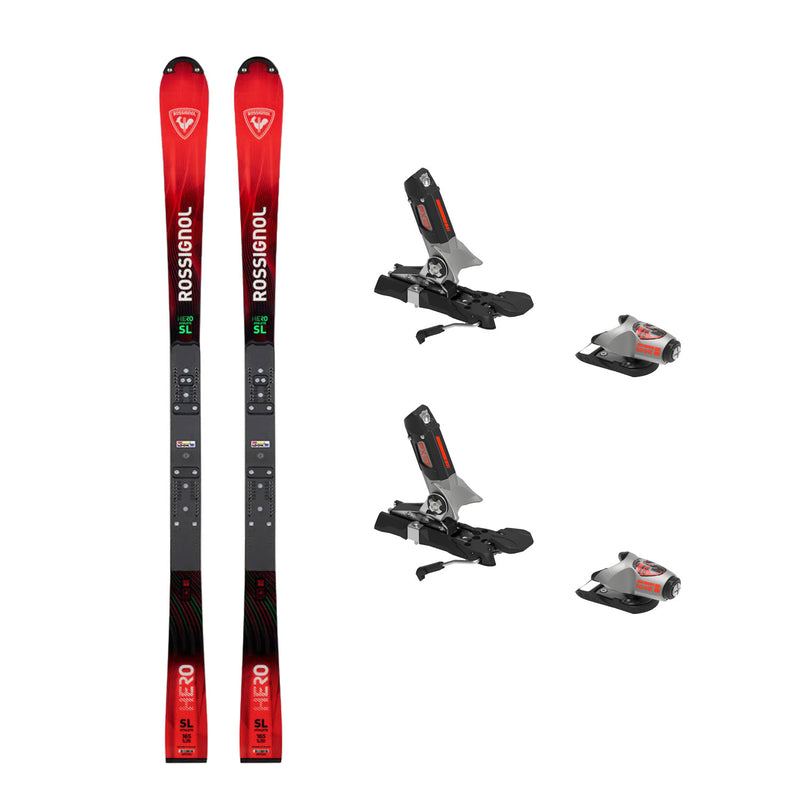 Rossignol Hero Athlete FIS SL Factory Race Skis 2027 165cm w/ Look PX 18 Maxrace Ski Bindings