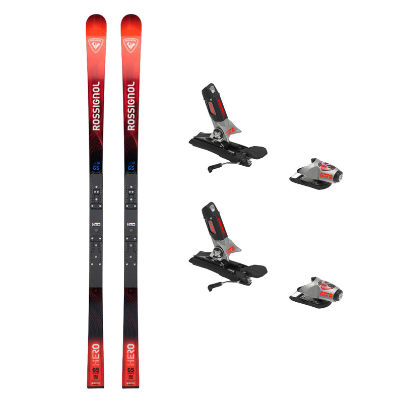 Rossignol Hero Athlete GS U16 Race Skis 2027 182cm w/ Look PX 18 Rockerace Ski Bindings