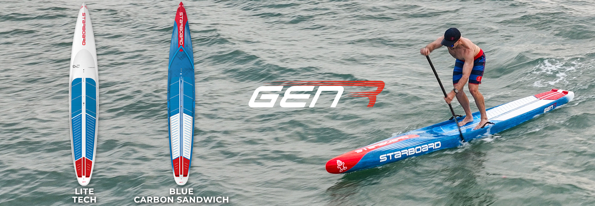 starboard gen r performance stand up paddle board line up slider