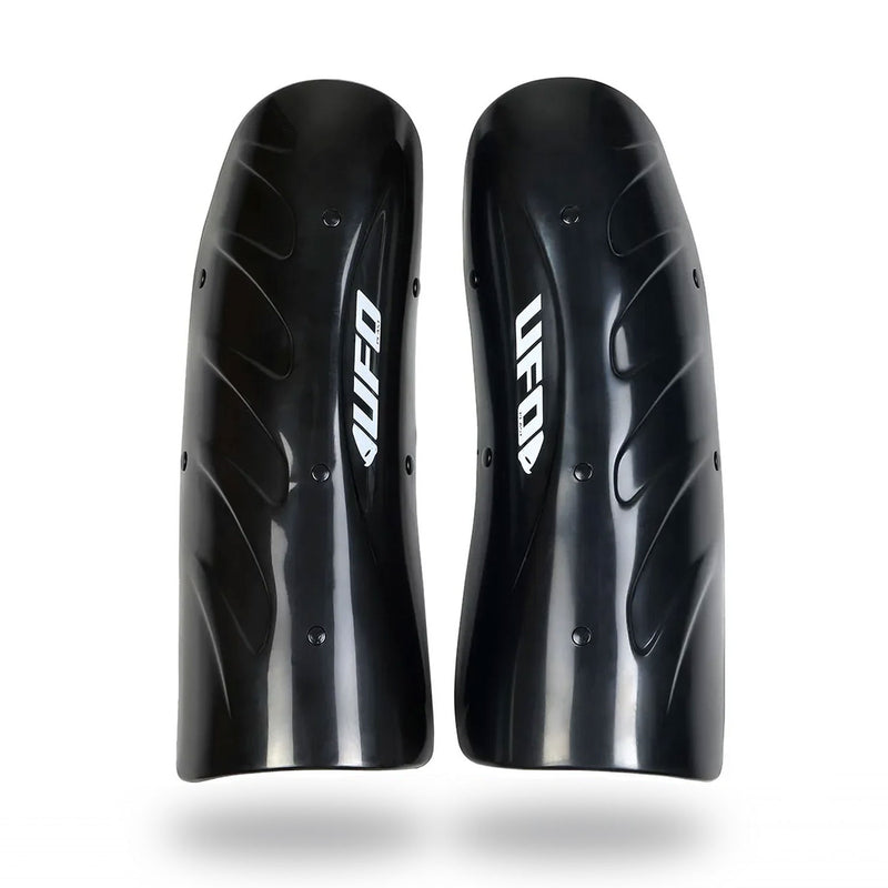 UFO Slalom Ski Racing Shin Guards Long Black