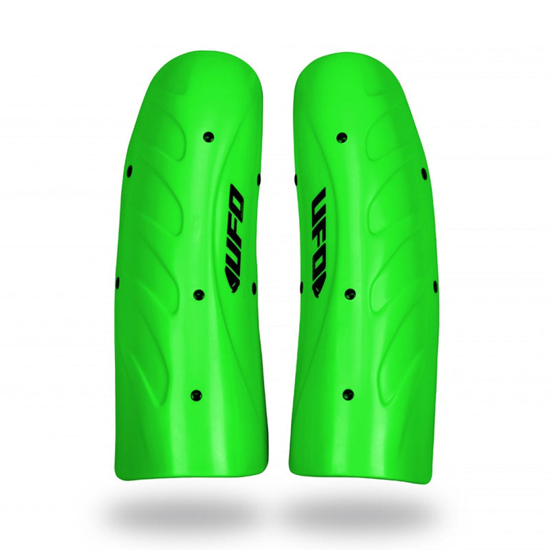UFO Slalom Ski Racing Shin Guards Long Neon Green