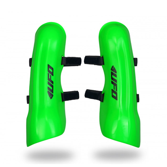 UFO Slalom Ski Racing Knee and Shin Guards - neon green