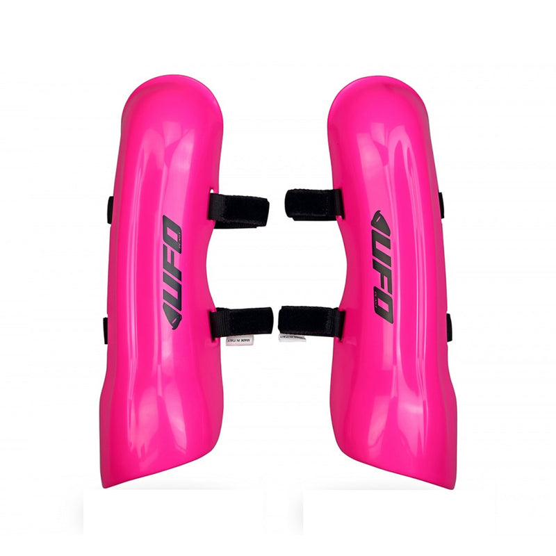 UFO Slalom Ski Racing Shin Guards - neon pink