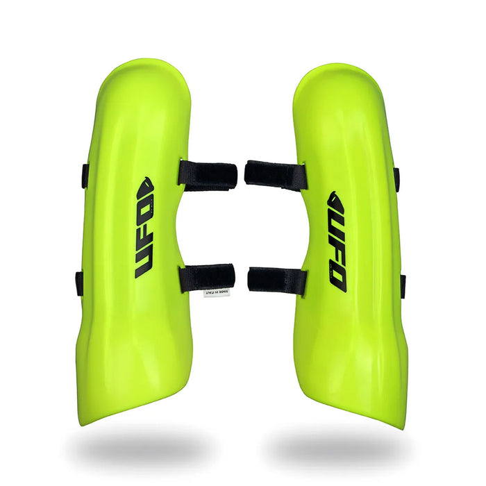 UFO Slalom Ski Racing Knee and Shin Guards - neon yellow