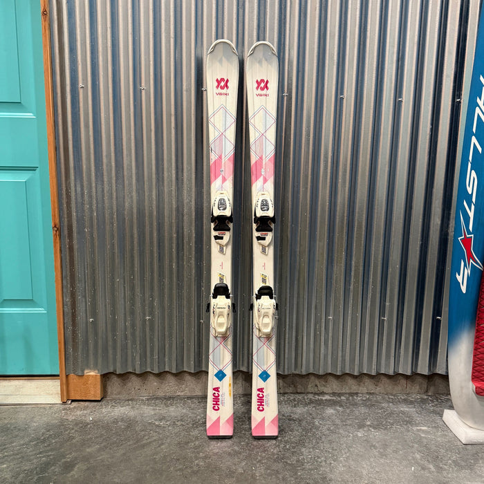 Volkl Chica Kid's Skis w/ Marker 4.5 GW Bindings - USED