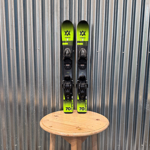 Volkl Deacon JR Kid's Skis w/ Marker Vmotion 4.5 GW Bindings - USED 70cm