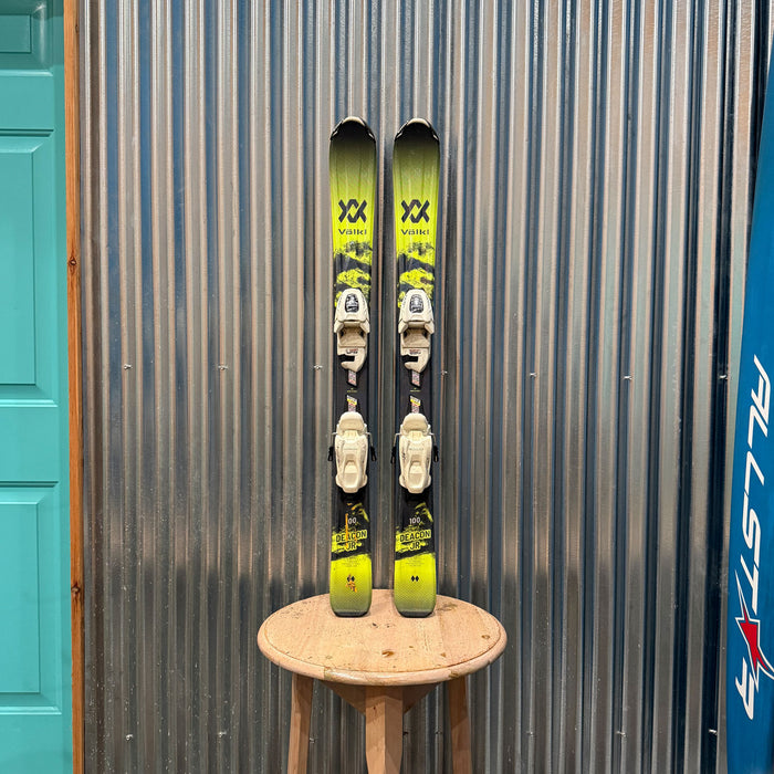 Volkl Deacon JR Kid's Skis w/ Marker Vmotion 4.5 GW Bindings - USED