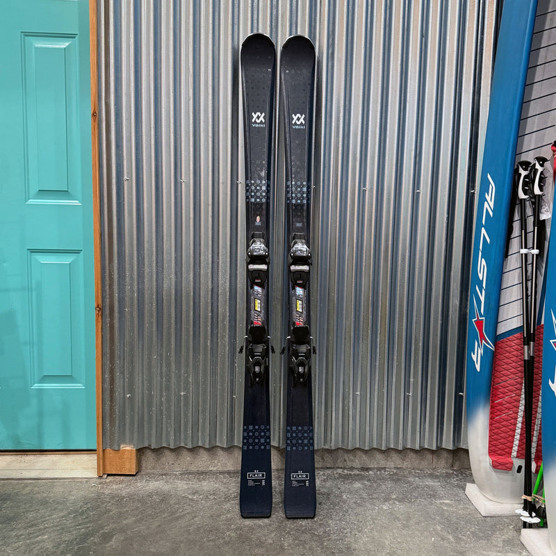 Volkl Flair 8.0 W Women's Skis w/ Marker FDT 10 GW Bindings - USED