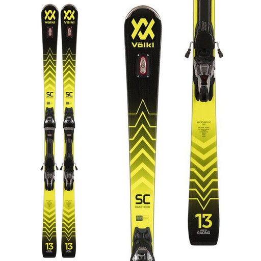 Volkl Racetiger SC Black Race Skis w/ Marker VMotion 12 GW Bindings 2023