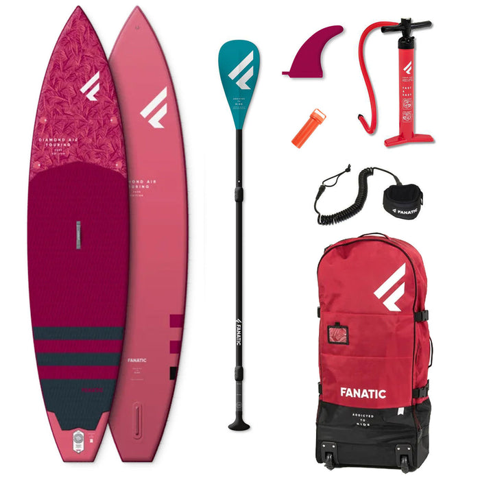 Fanatic Diamond Air Touring 11'6" Premium Inflatable Stand Up Paddle Board Package 2022