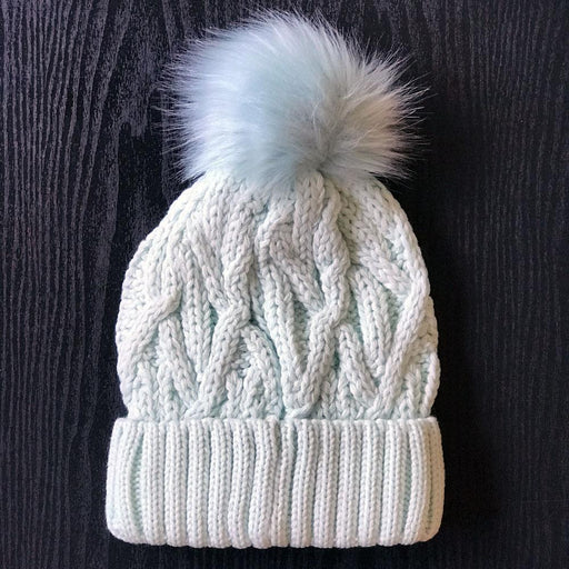 Winter Pom Beanie Hat mint