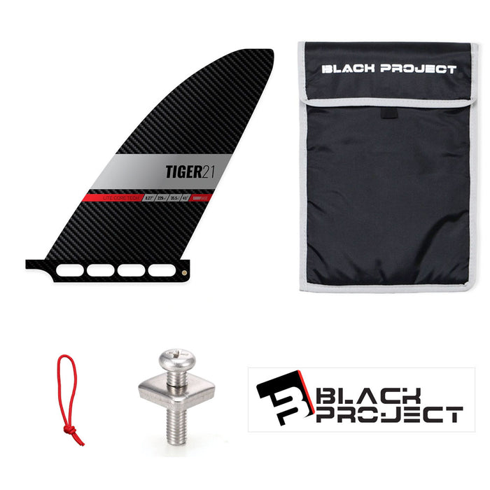Black Project Tiger 21 V2 Stand Up Paddleboard Fin surf base