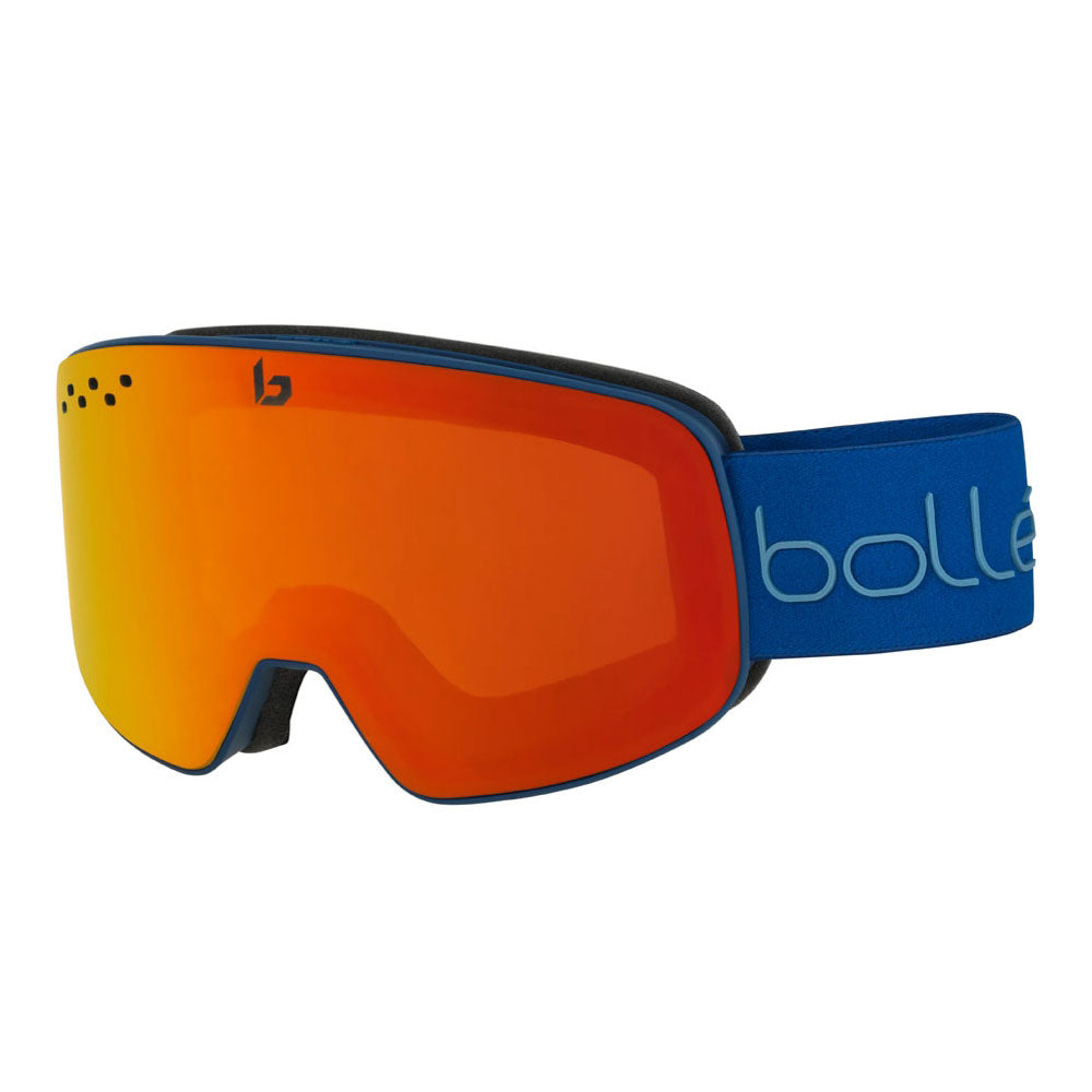 red ski goggles Bolle Nevada Ski (matte Blue Red Diagonal sunrise)