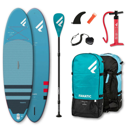 Fanatic Fly Air 10'4" All Rounder Inflatable Stand Up Paddle Board 2021 with leash and paddle