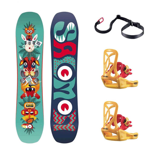 Salomon Team Kid's Snowboard Package w/ Bindings + Leash 2022 Full Package