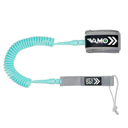 Vamo 10' Coiled SUP Leash - SEAFOAM