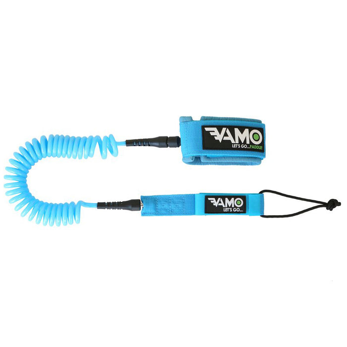 Vamo 10' Coiled SUP Leash - BLUE